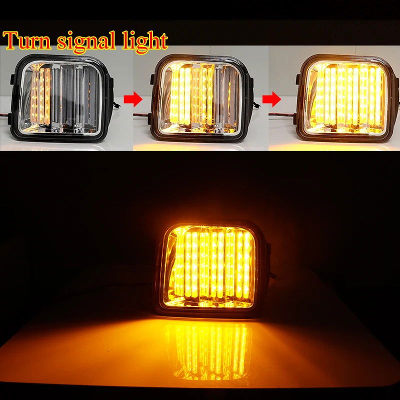 Sequential LED Turn Signal & DRL Lights – Amber/White for 2006-2010 Hummer H3/H3T