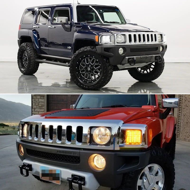 Sequential LED Turn Signal & DRL Lights – Amber/White for 2006-2010 Hummer H3/H3T
