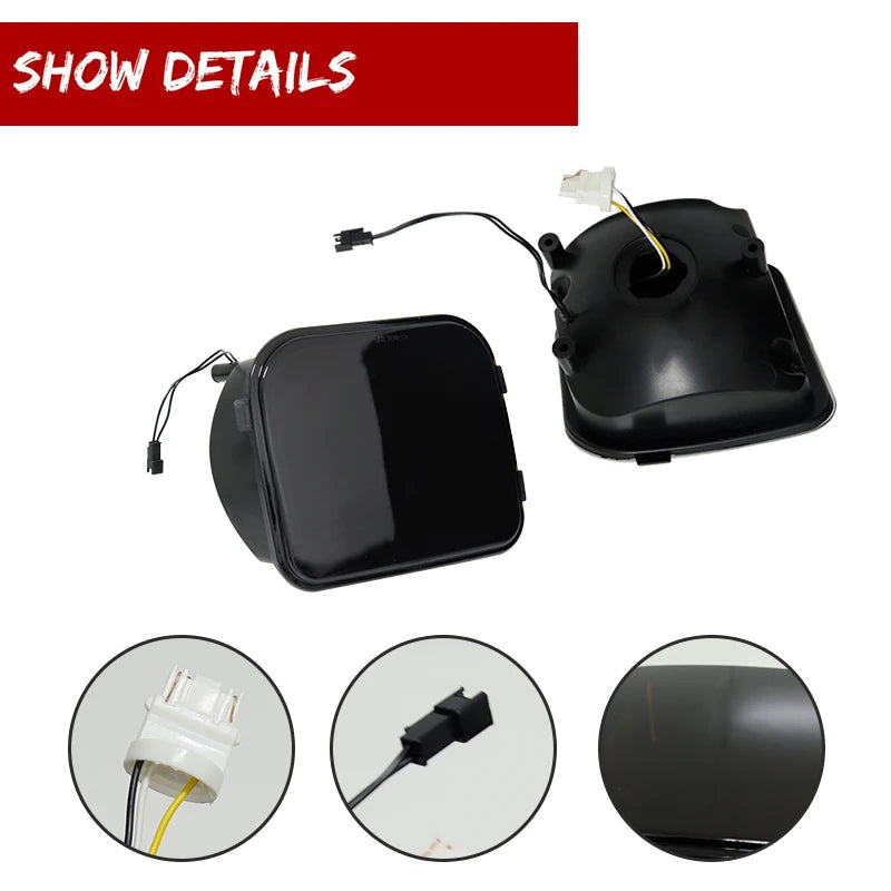 Sequential LED Turn Signal & DRL Lights – Amber/White for 2006-2010 Hummer H3/H3T