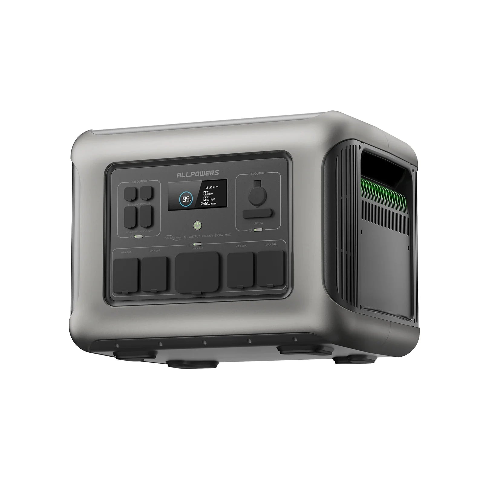 600W Portable Power Station – 299Wh LiFePO4 Battery with 2x 600W (1200W peak) AC Outlets
