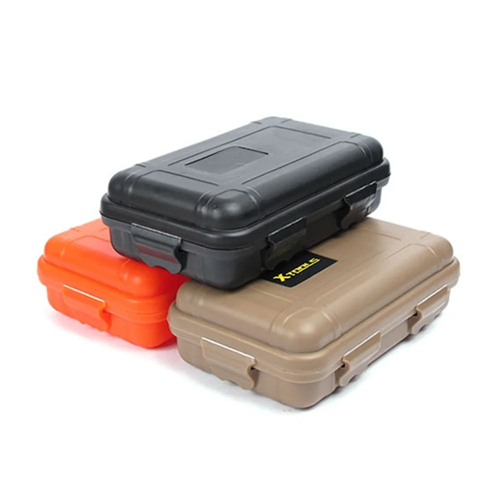 Small Airtight Waterproof EDC Tool Box – Portable, Shockproof Container for Camping, Travel, and Survival Gear