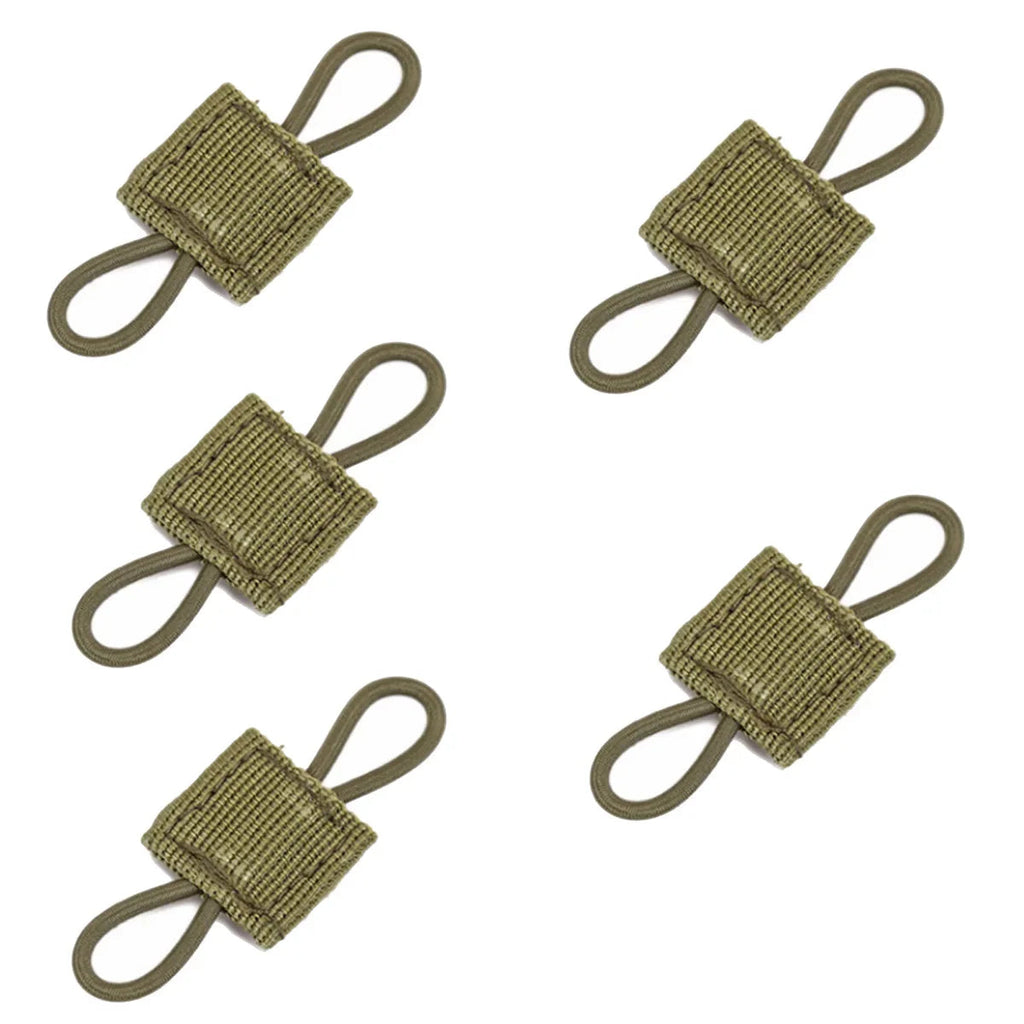 Tactical MOLLE Elastic Strap with Binding Buckles – Retainer for Antennas, Tools, Trekking Poles, and Camping Gear