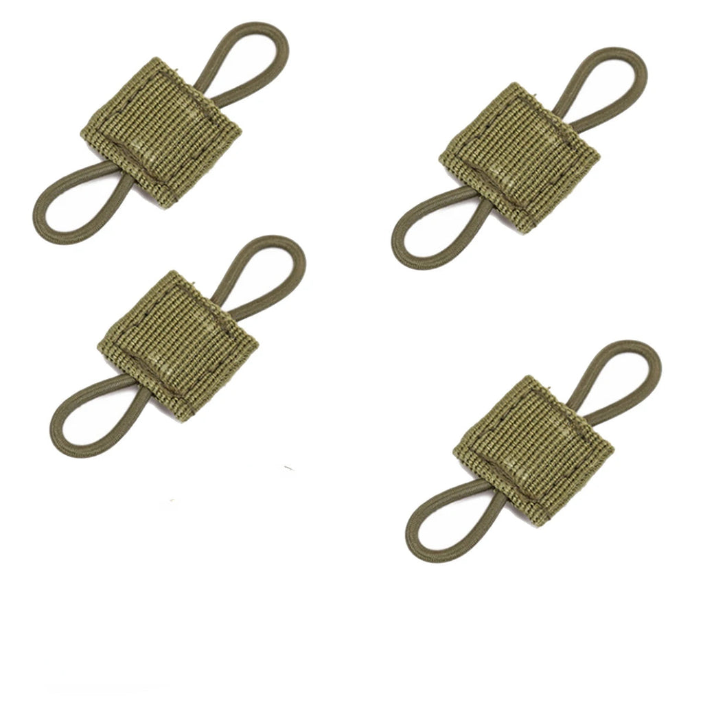 Tactical MOLLE Elastic Strap with Binding Buckles – Retainer for Antennas, Tools, Trekking Poles, and Camping Gear