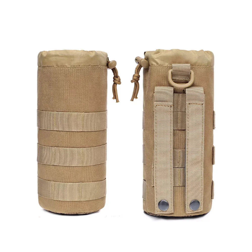 Tactical MOLLE Water Bottle Pouch – Outdoor Kettle Carrier for Camping, Hiking, Fishing & Hunting