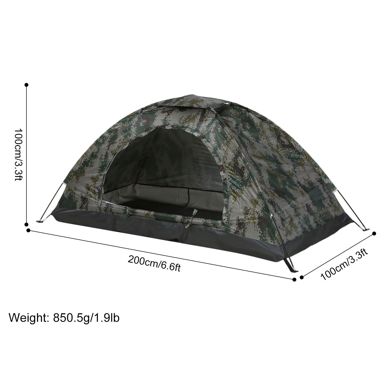 Ultralight Camping Tent – 1 Person Portable Tent with UPF 30+ UV Protection for Hiking, Beach, and Fishing