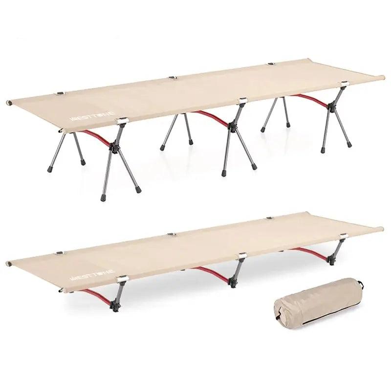 Ultralight Folding Camping Cot – Portable Aluminum Bed for Outdoor Hiking, Backpacking, and Travel