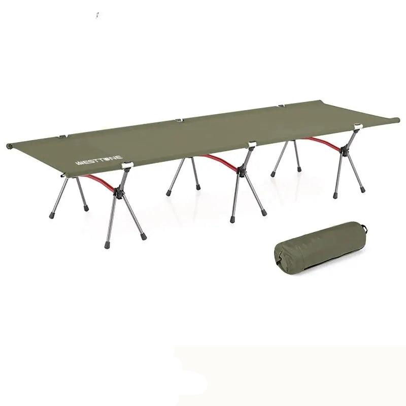 Ultralight Folding Camping Cot – Portable Aluminum Bed for Outdoor Hiking, Backpacking, and Travel