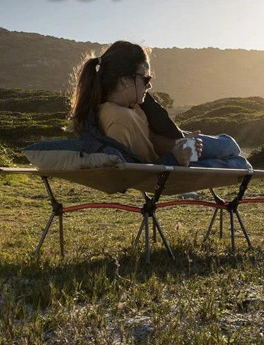 Ultralight Folding Camping Cot – Portable Aluminum Bed for Outdoor Hiking, Backpacking, and Travel