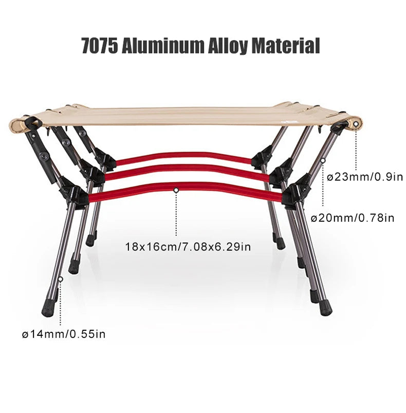 Ultralight Folding Camping Cot – Portable Aluminum Bed for Outdoor Hiking, Backpacking, and Travel