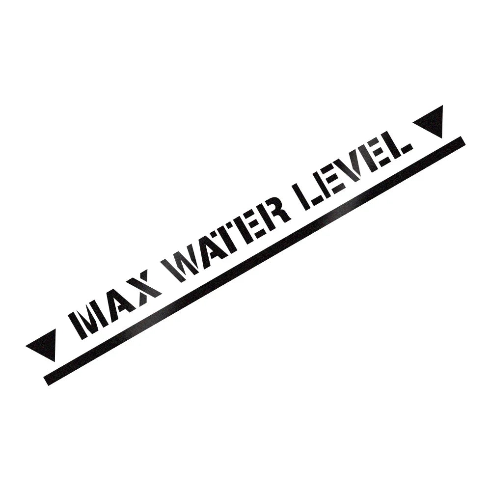 Waterproof Max Water Level Vinyl Sticker – Offroad 4x4 Car Accessory
