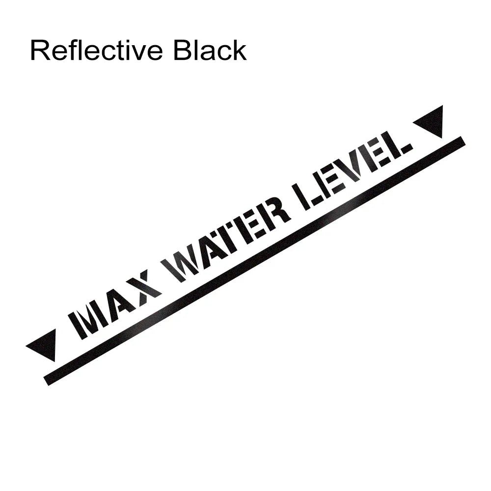 Waterproof Max Water Level Vinyl Sticker – Offroad 4x4 Car Accessory