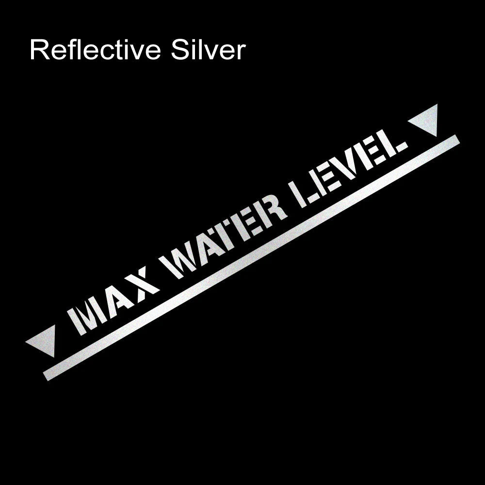 Waterproof Max Water Level Vinyl Sticker – Offroad 4x4 Car Accessory